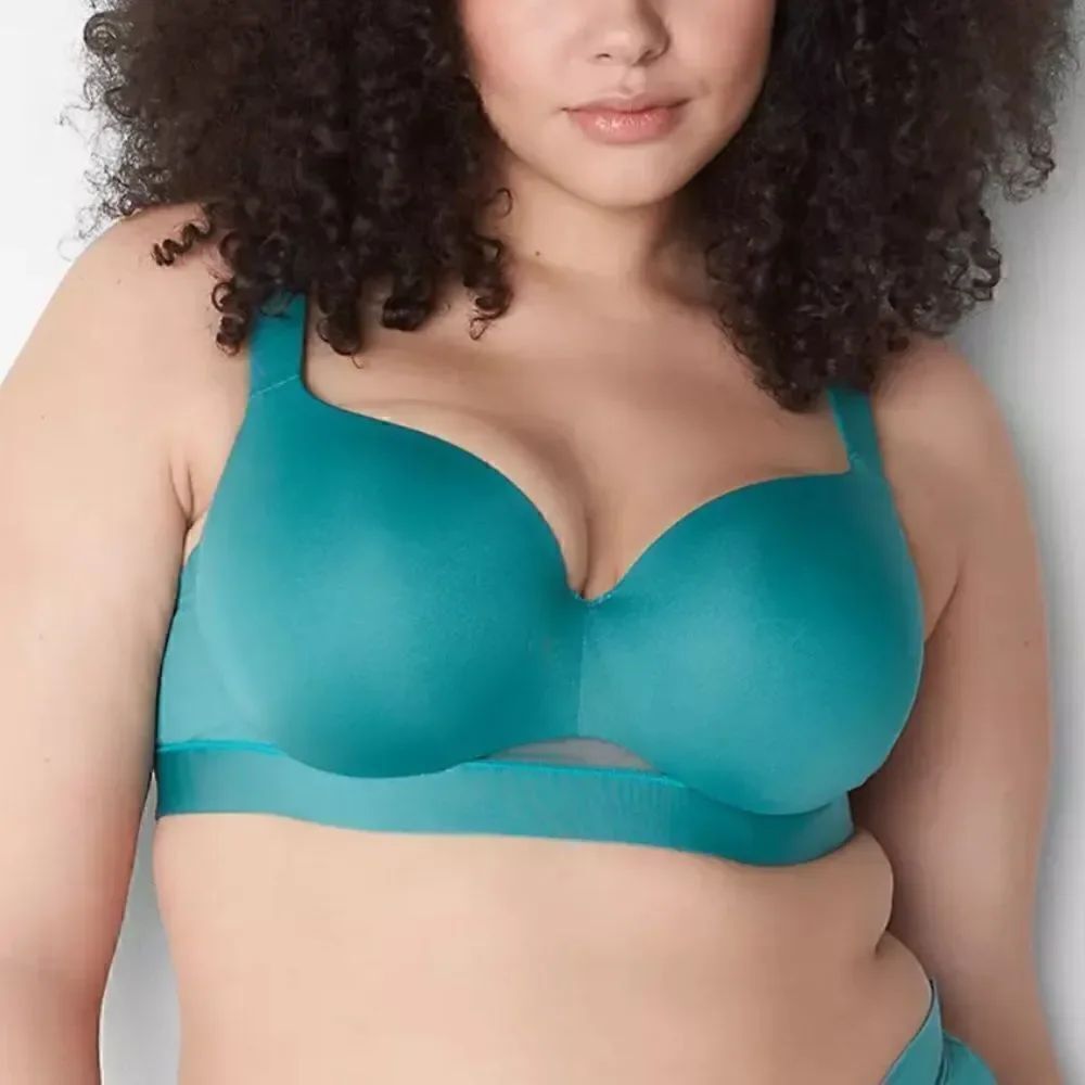 Comfort Bliss Lightly Lined Balconette Bra Brittney Blue 46DDD